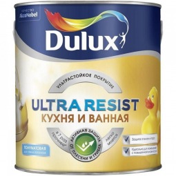 DULUX Краска в/д ULTRA RESIST кухня и ванная  Матовая , П/Матовая 