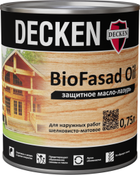 Защитное масло-лазурь DECKEN BioFasad Oil