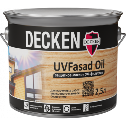 Защитное масло с УФ-фильтром  DECKEN  UVFasad Oil